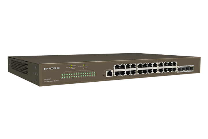 Ethernet Switch G5328F - 24 Puertos Gigabit + SFP, Protección 6KV para Rack