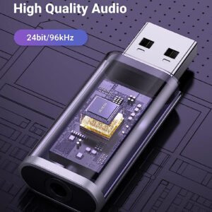 UGreen Adaptador de Audio Externo USB 2.0 a 3.5 MM