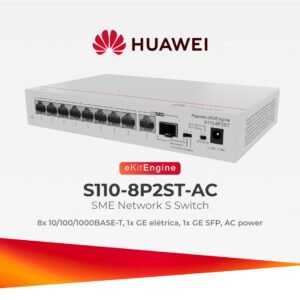 Switch de datos con 8 puertos POE + y SFP GE para infraestructura