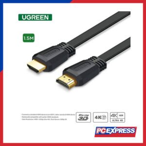 UGreen Cable Plano HDMI Macho a Macho, 4K 60Hz, Negro 1.5m