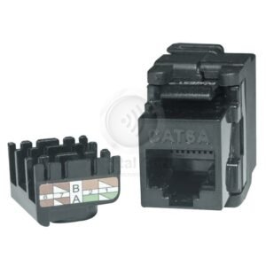JACK CAT 6A UTP NEGRO