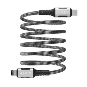 Cable de datos y carga USB-C a Lightning, 1 metro - Havit CB6298-Black