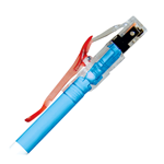 Patch Cord Cat6A UltraDelgado Blindado S/FTP 28AWG Chaqueta Azul LSZH 2M - Genérica