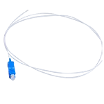 Pigtails Fibra Óptica Monomodo G652 APC Simplex Conector SC Chaqueta Blanca PVC 0.9mm 1.5m