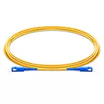 Optic Fiber Patch Cord G652 APC SC Simplex 2.0mm Yellow LSZH 3m