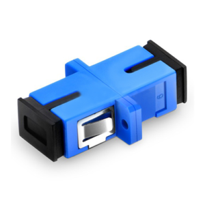 Adaptador Fibra Óptica para Caja LIU Puertos Duplex SC-SC Monomodo Azul