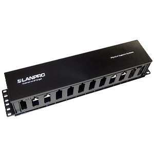Organizador de cables plástico horizontal 19" y 2U de altura - LANPRO LPRU07HPO02 - Image 2