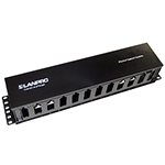 Organizador de cables plástico horizontal 19" y 2U de altura - LANPRO LPRU07HPO02