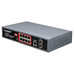 Switch PoE Administrable con 8 Puertos Gigabit y 2 SFP de Fibra Gigabit