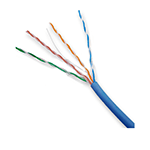 Cable UTP Interior Cat5e Cca Chaqueta Azul Certificado UL