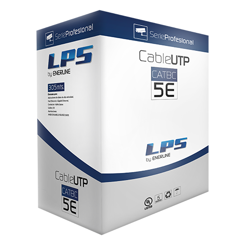 Cable UTP Categoria 5E Caja 305M 100% Cobre LPS - Genérica