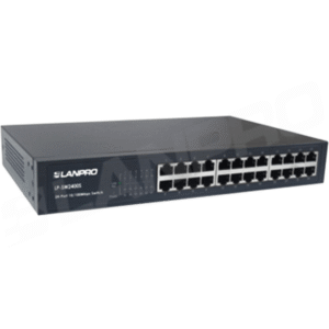 Switch Ethernet 10/100 Mbps de 24 Puertos RJ45 para Rack