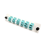 PANEL DE ADAPTADORES DUPLEX LC PC OM3-OM4 COLOR AQUA - LANPRO