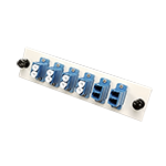 PANEL ADAPTADOR UNIFIBERT PARA ODF METALICO CON 6 ADAPTADORES LC MONOMODO DUPLEX (12HILOS) - Genérica