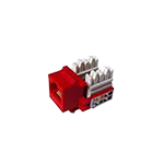 JACK CAT 6 RJ45 PERFORMAX Rojo No Blindados Certificados UL/ETL