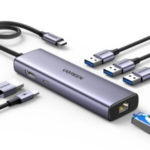 HUB USB Tipo-C con 6 puertos para IT y tecnología