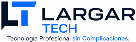Logo oficial de LARGAR TECH, tienda especializada en redes, CCTV, energía, servidores y telecomunicaciones en Colombia