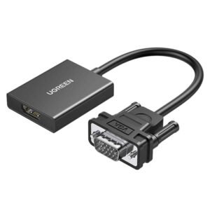 Convertoador VGA Macho a HDMI Hembra, Color Negro - UGREEN CM513-50945