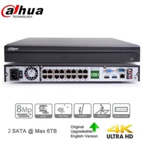 NVR 4K H.265, 16 Cámaras, Decodificación 2CH@4K y 8CH@2MP