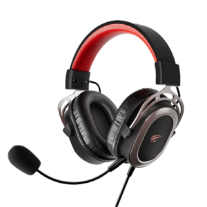 Auriculares Gamer con Cable y Microfono HD Negro-Ocre