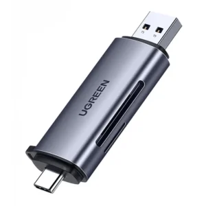 Lector de Tarjetas Micro SD y SD UGREEN CM185-50706, Puertos USB-A/USB-C