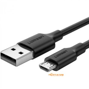 Cable USB-A a Micro USB Ugreen 2A Max, Negro 2M