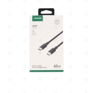 Cable de datos y carga USB C V2.0 Macho Macho 3A 60W Negro 1 Metro