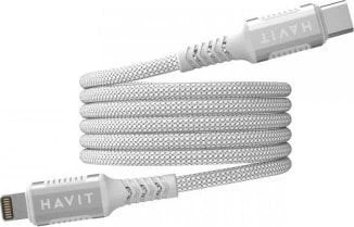 Cable de datos y carga USB-C a Lightning, 1m, 30W - Havit CB6298-White