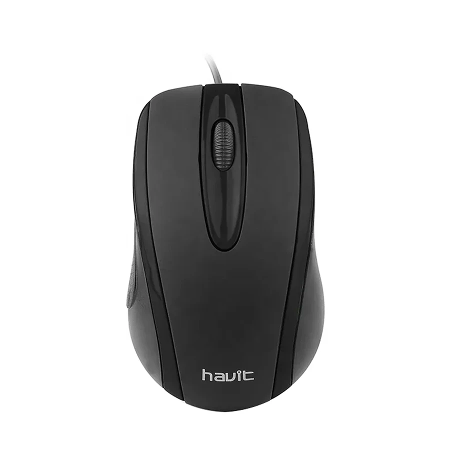 Mouse Cableado Negro con Azul y Botones USB 5V